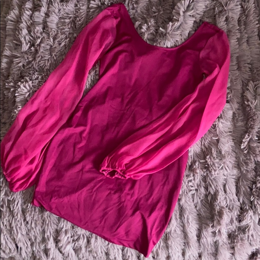 Rampage Fuchsia Mini Dress